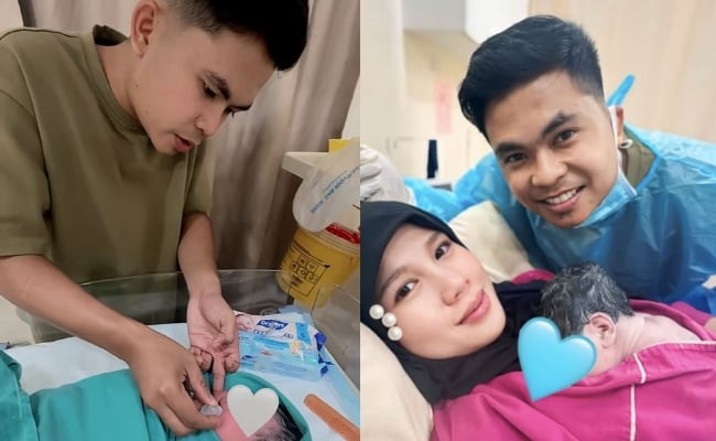 Amalan Tahnik: Penyanyi Tajul Ariff Tahnik Anak Bongsu