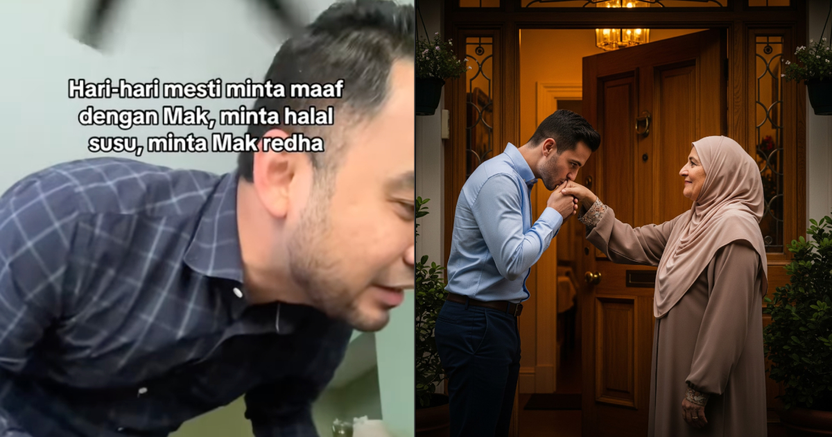[VIDEO] Sebak Lihat Anak Hormat Ibu Sebelum Keluar Rumah, Pelajaran Birrul Walidain Yang Mendalam