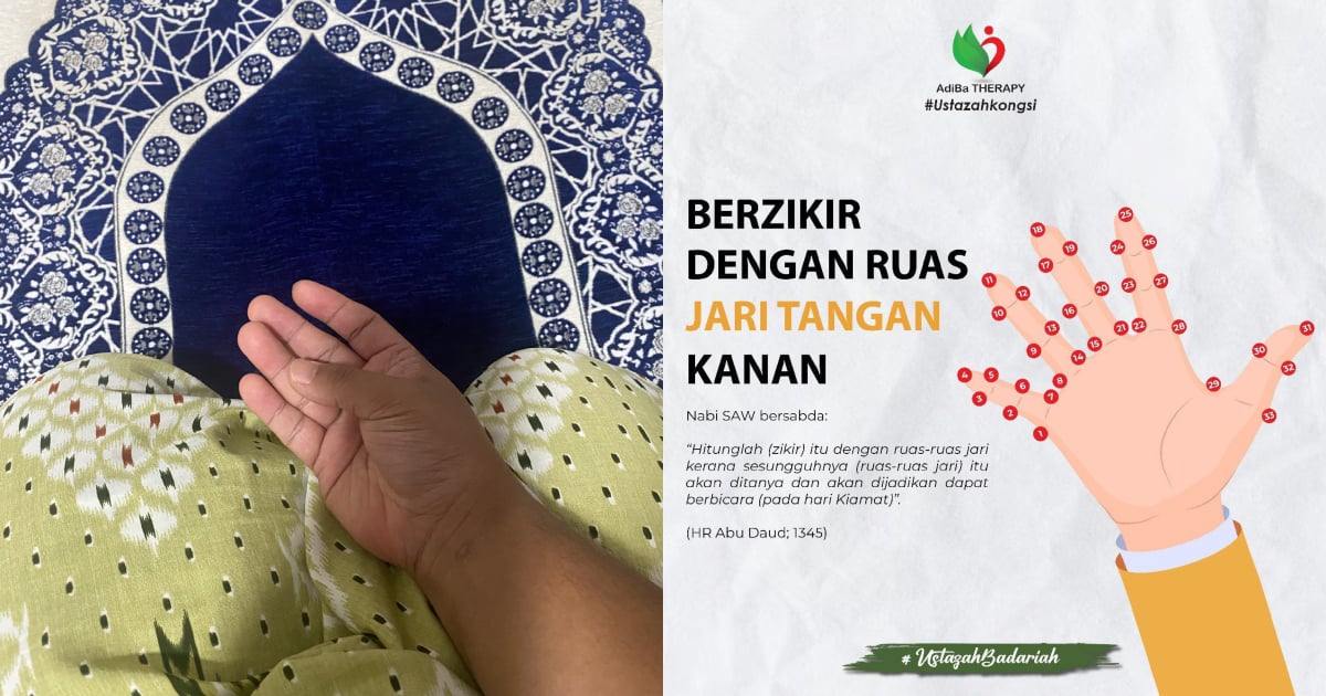 Rahsia Zikir Dengan Ruas Jari Tangan Kanan, Sunnah Nabi SAW Yang Ramai Terlepas Pandang