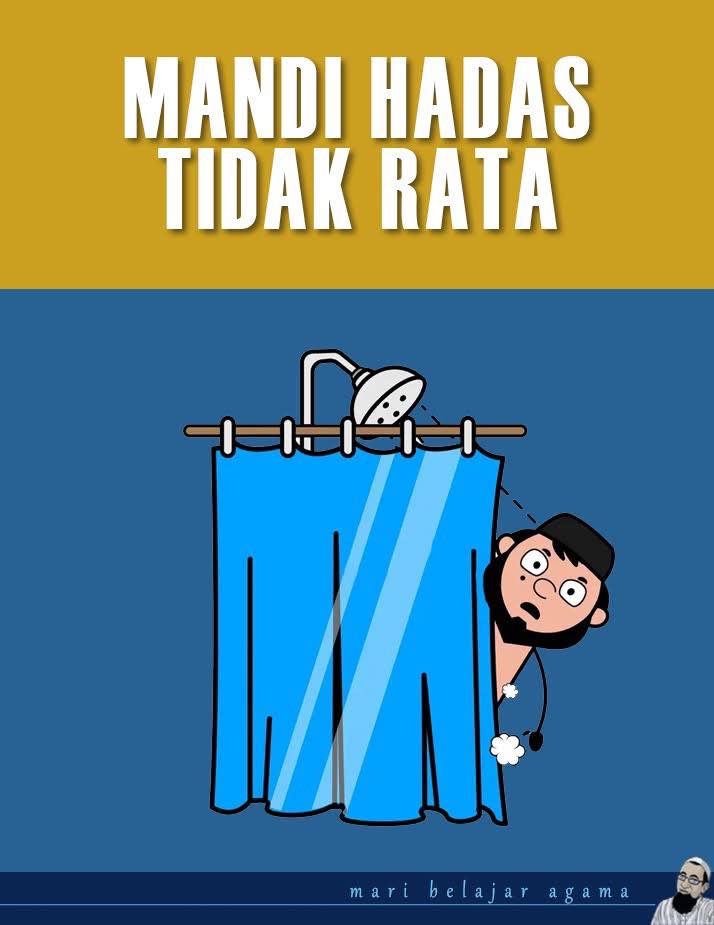 mandi wajib tak rata