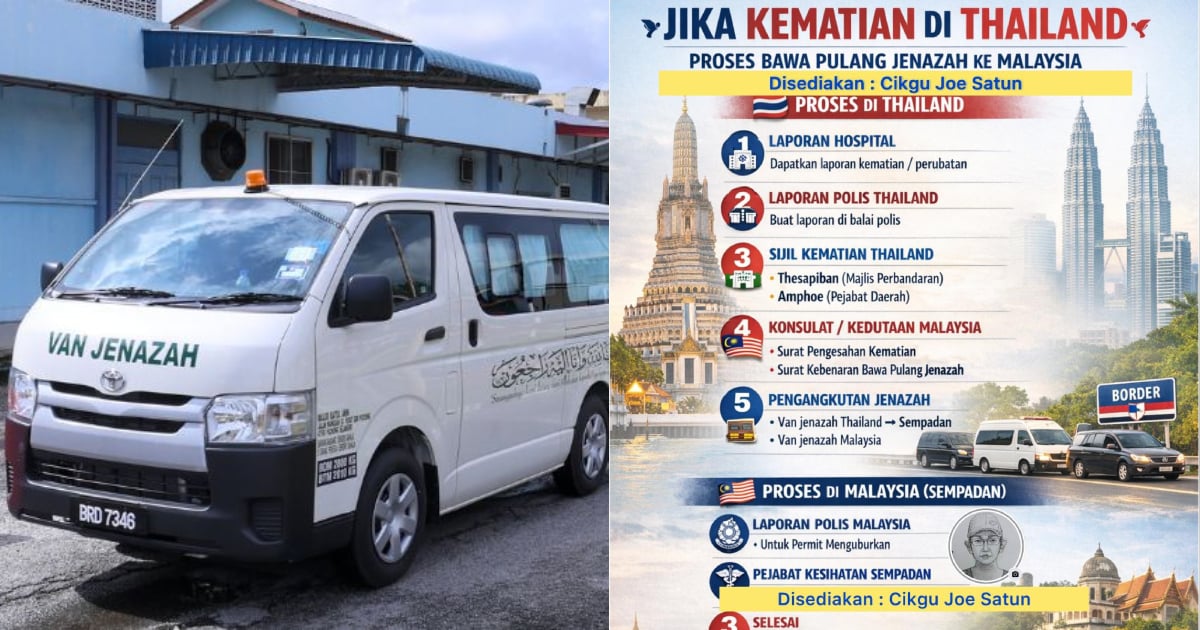 Proses Lengkap Urus & Bawa Pulang Jenazah Ke Malaysia Jika Berlaku Kematian Di Thailand