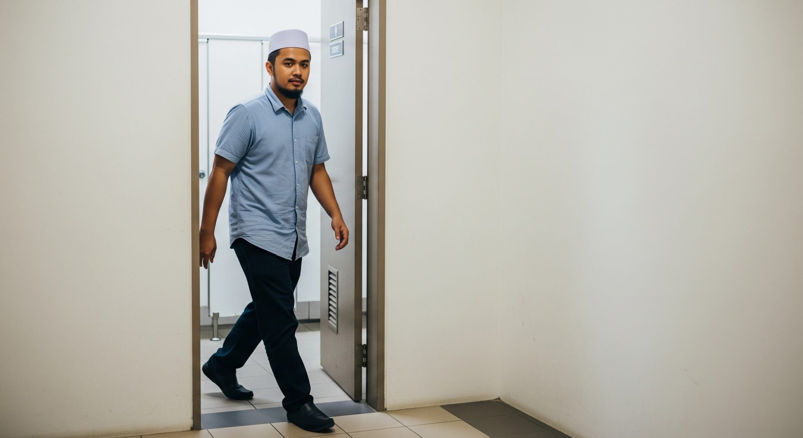 Sunnah Menutup Kepala Ketika Masuk Tandas, Adab Kecil Yang Sering Kita Abaikan
