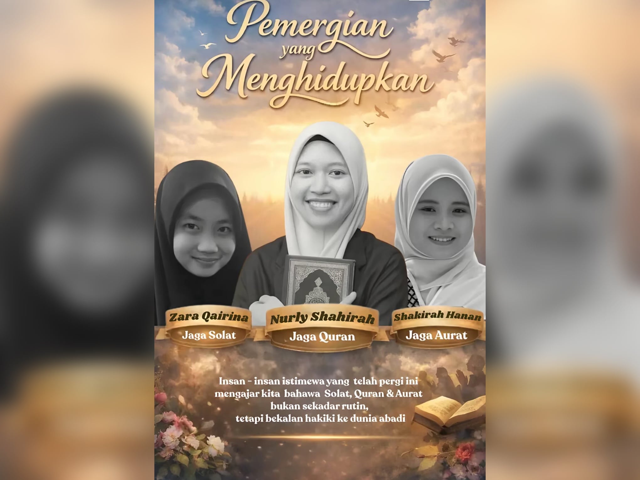 3 Pemergian Muda Ini Ajar Kita Tentang Solat, Al-Quran & Aurat, Motivasi Untuk Beramal Demi Husnul Khatimah