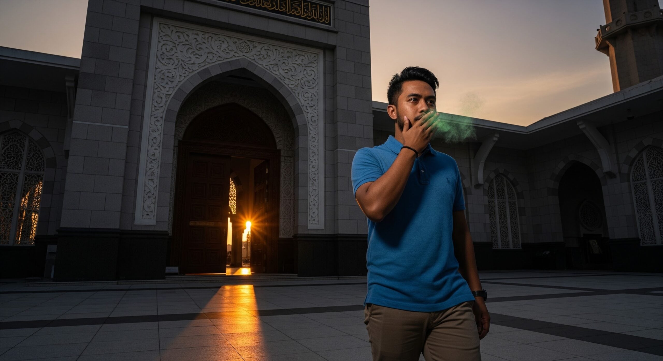 Lepas Hisap Rokok Terus Solat Berjemaah? Ketahui Larangan Keras Tentang Bau Busuk Di Rumah Allah