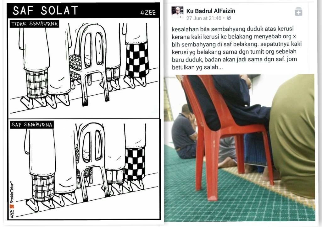 cara solat atas kerusi