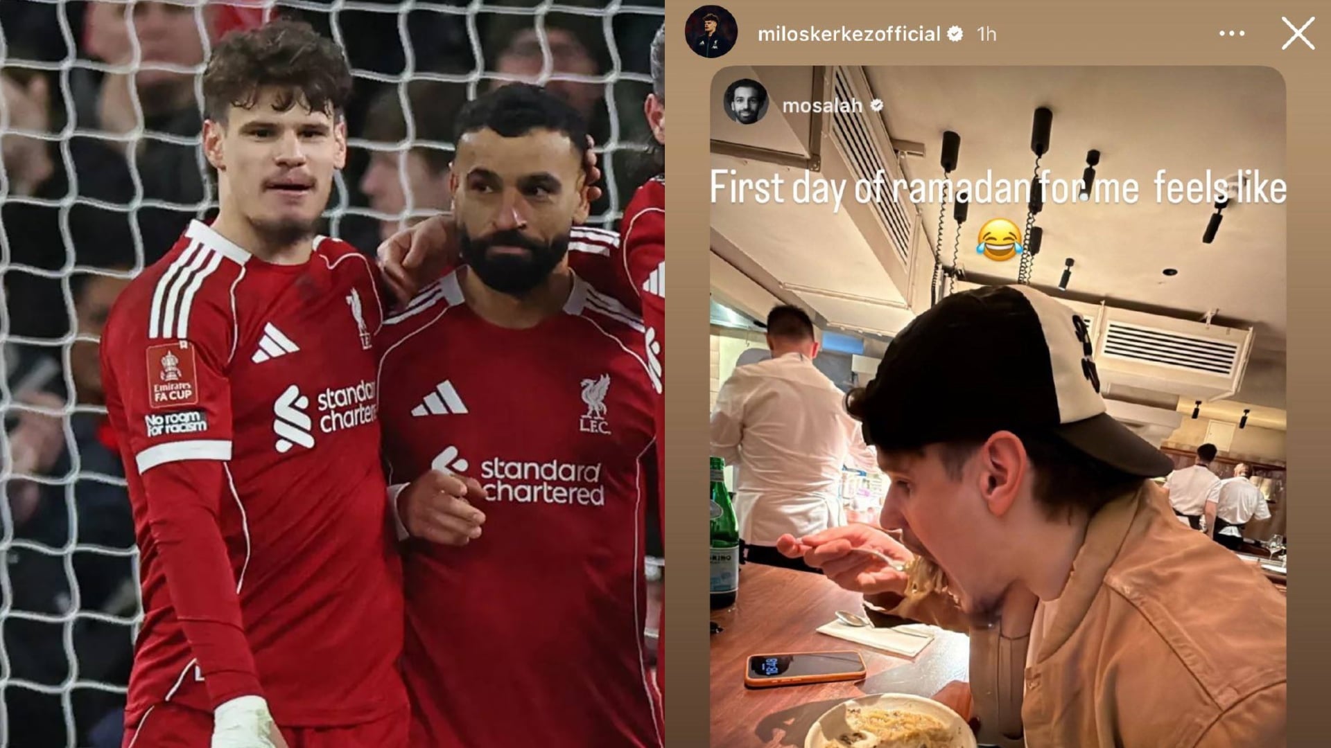 Terinspirasi Dengan Mohamed Salah, Milos Kerkez Kongsi Detik Pertama Kali Berpuasa Ramadan