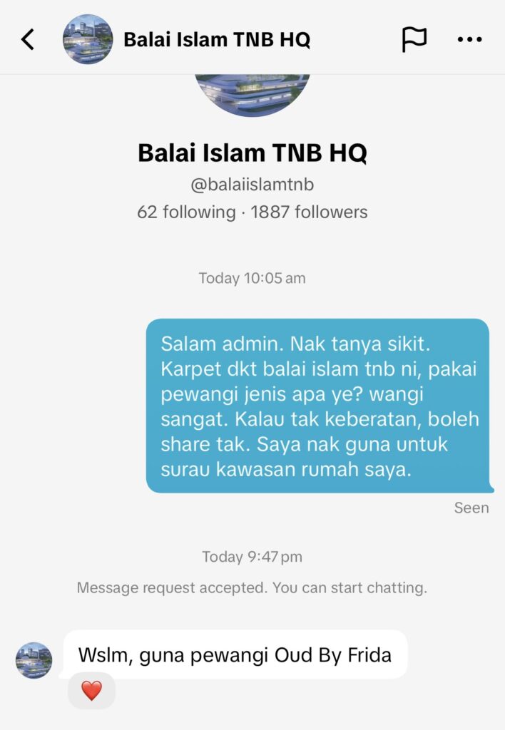 pewangi masjid tnb