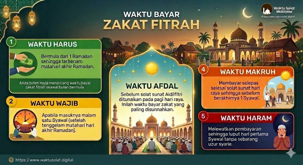 waktu bayar zakat fitrah
