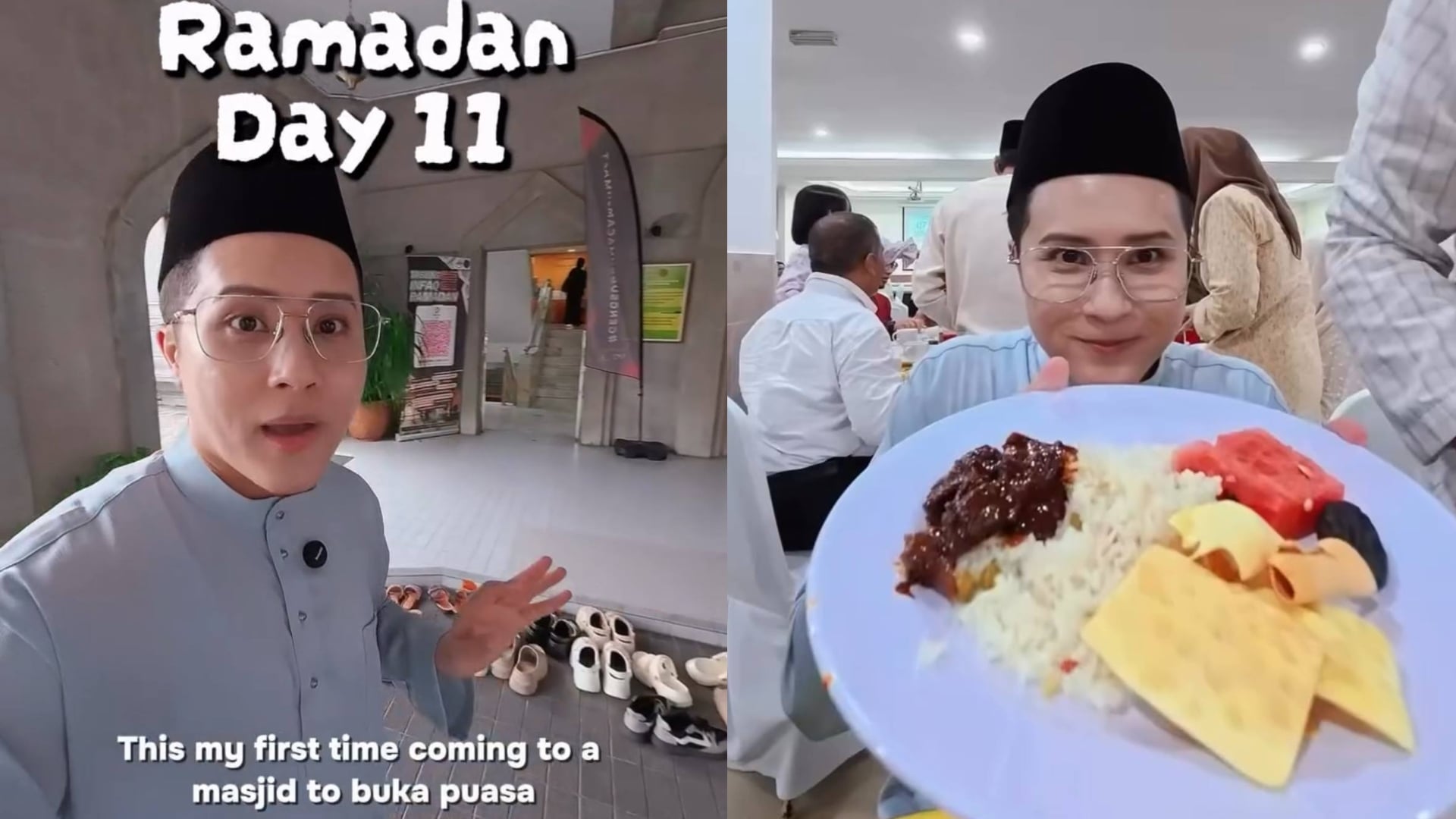 Pertama Kali Berbuka Puasa Di Masjid, Ceddy Ang Rasa Erti Kebersamaan Ramadan