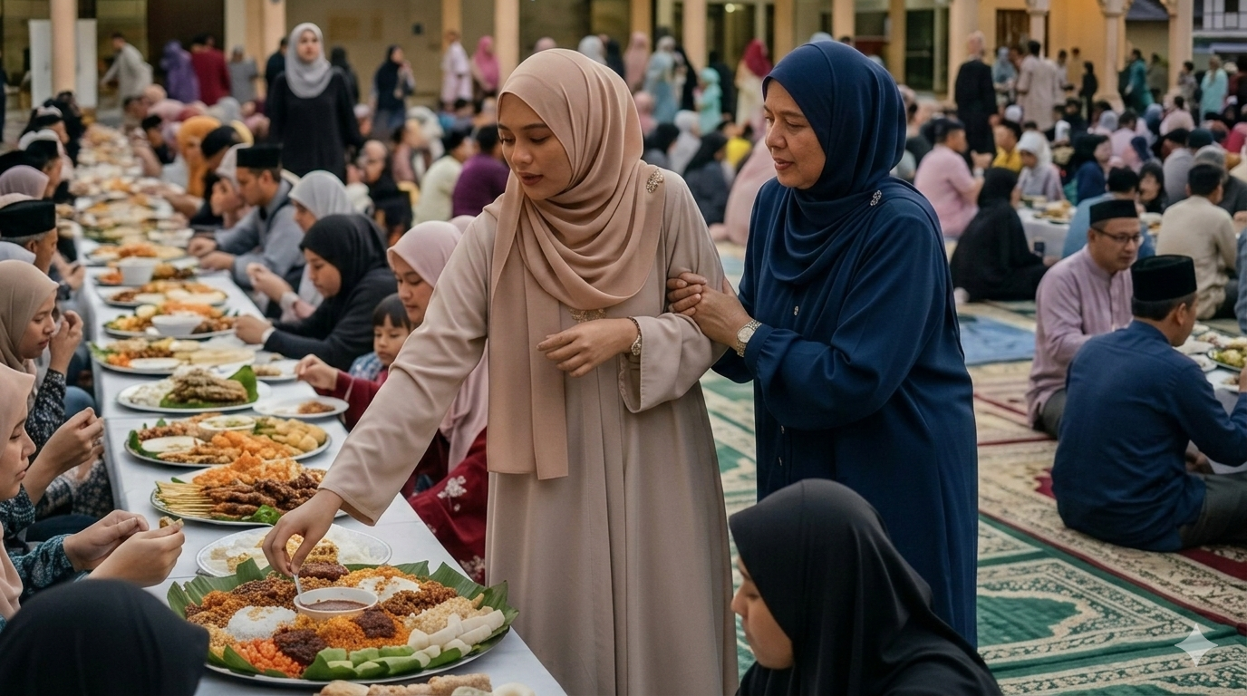 Rezeki Yang Berkat Atau Syubhah? Ini Hukum Wanita Haid Menikmati Hidangan Iftar Disediakan Masjid