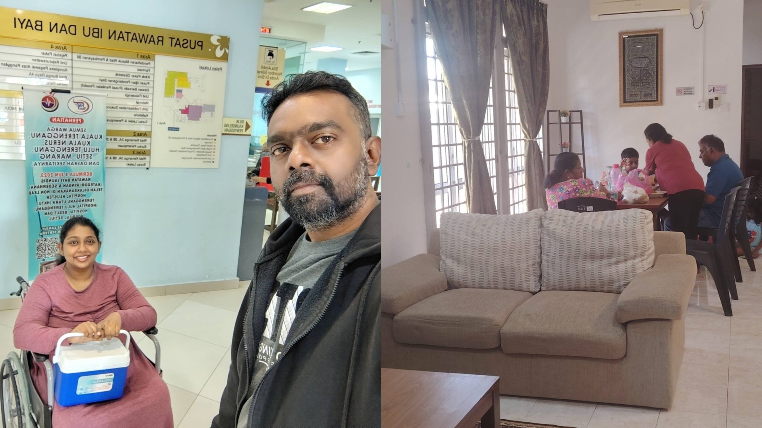 Demi Bayi Bergantung Mesin, Lelaki Taja Keluarga Bukan Muslim Menginap Dekat Hospital Kuala Terengganu