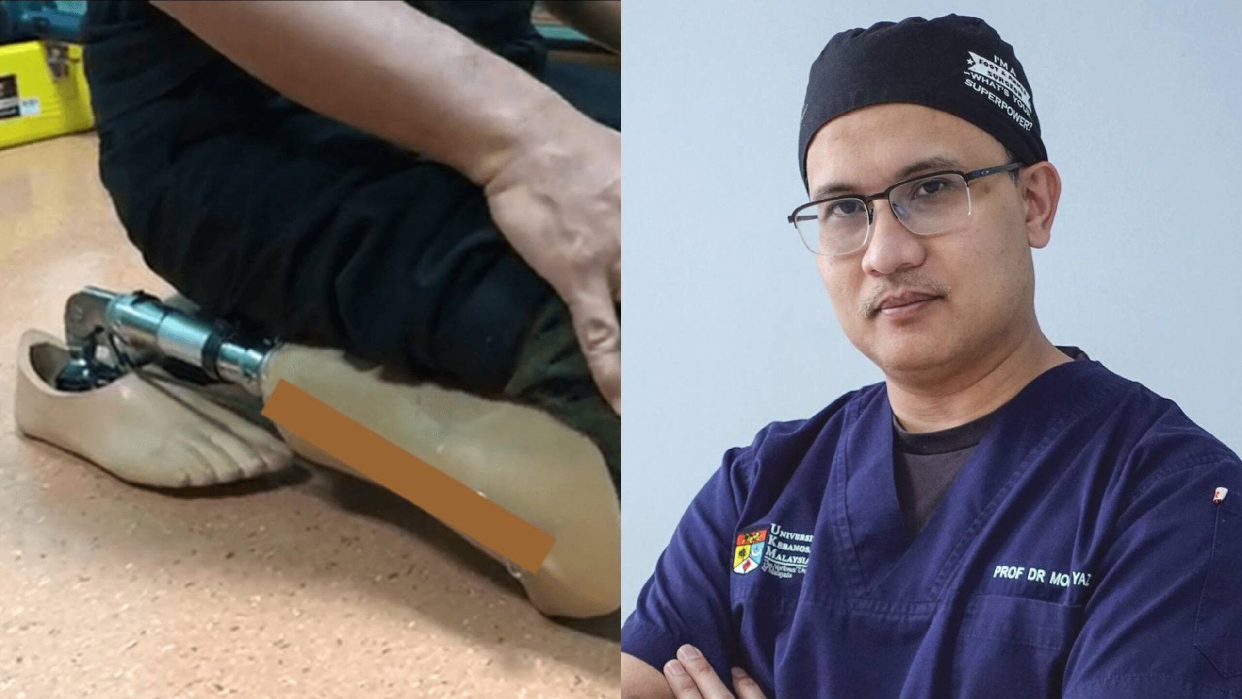 Anak Batu Pahat Cipta Kaki Palsu Mesra Solat Pertama Dunia, Bantu Pesakit Amputasi Kembali Sujud Sempurna