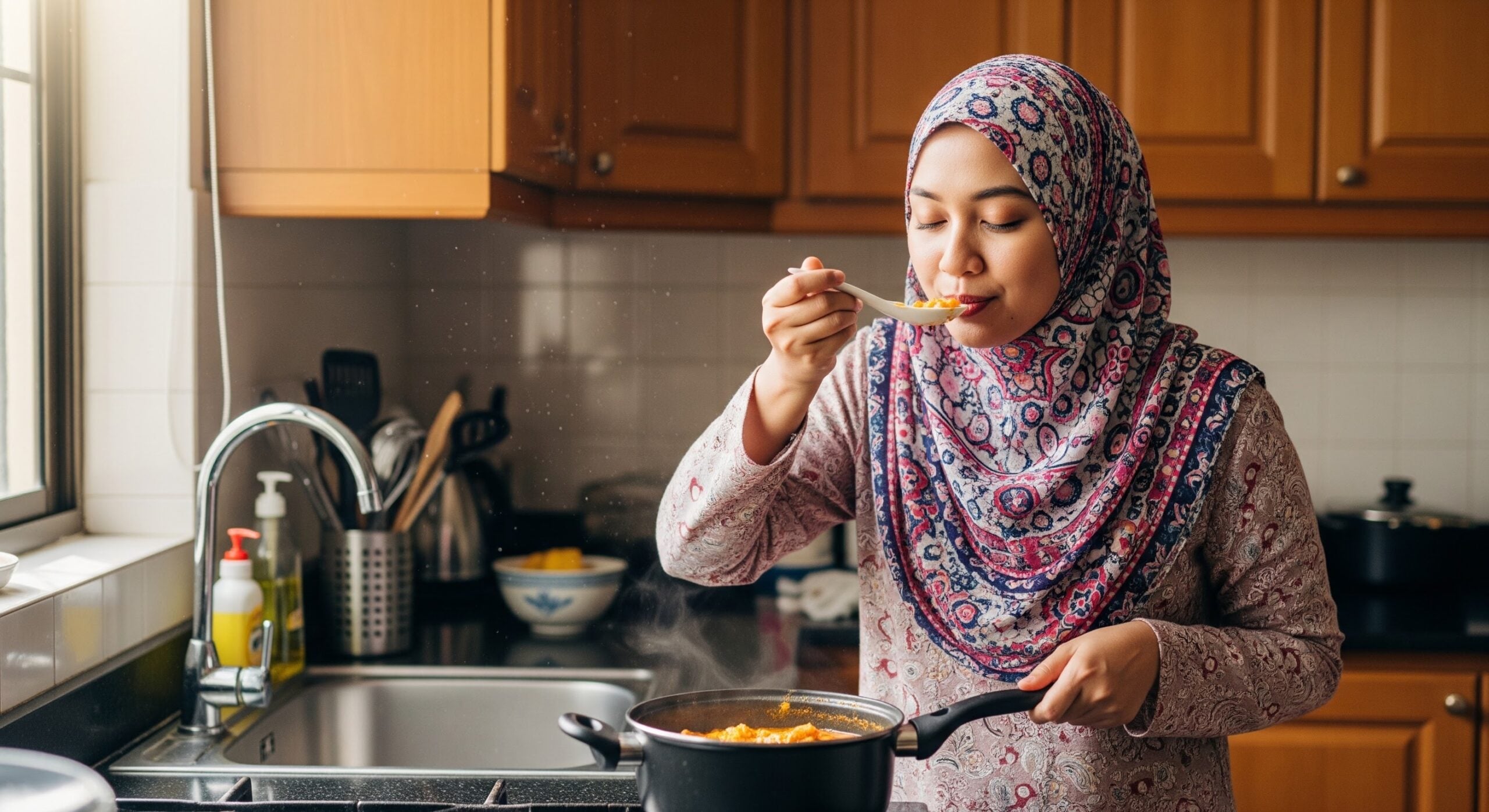 Merasa Makanan Di Hujung Lidah Boleh Jadi Makruh, Ini Cara Sebenar Rasa Masakan Supaya Puasa Tak Batal