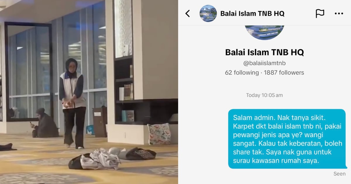 Rahsia Karpet Masjid TNB Sentiasa Wangi Terbongkar, Warga Maya Dedah Lokasi Beli Pewangi Viral Ini