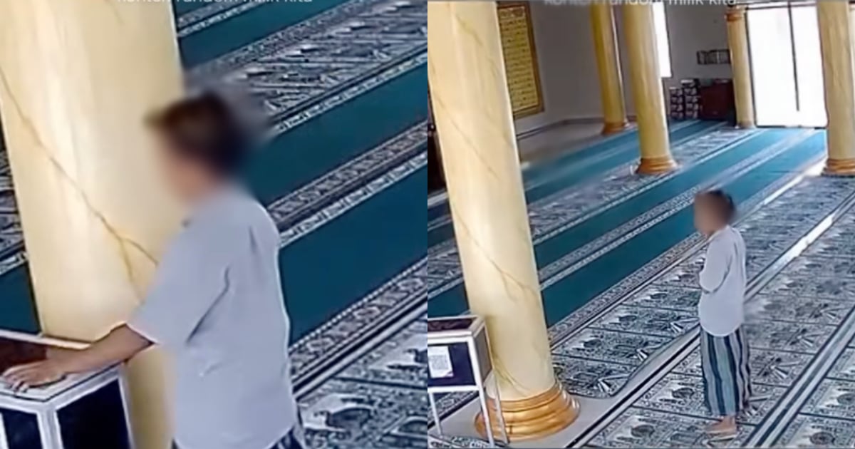 Sanggup Pura-Pura Solat Demi Kebas Wang Tabung Masjid, Kelakuan Lelaki Ini Di Rumah Allah Undang Murka