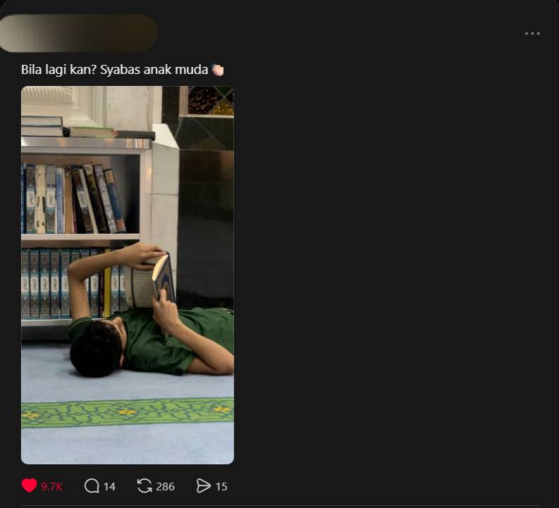 baca al-quran berbaring