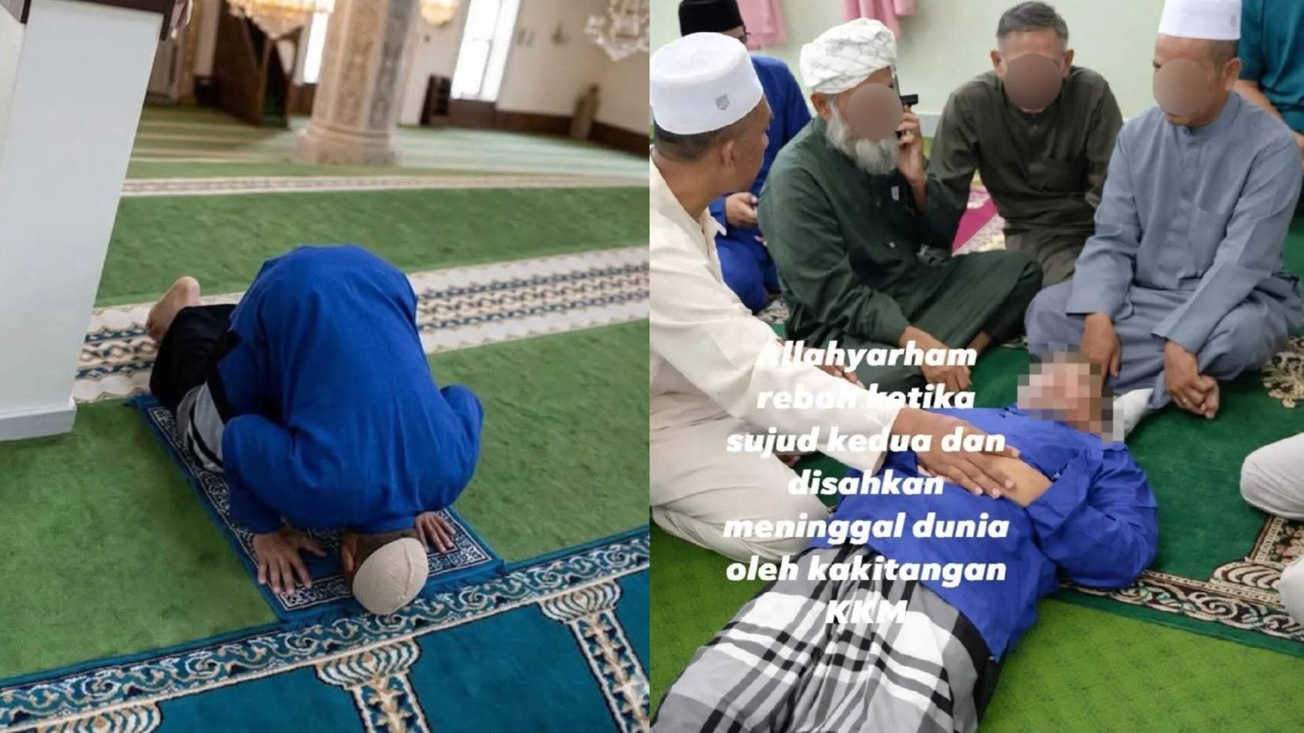 Mahu Segera Jumpa Ibu Luar Daripada Kebiasaan, Ahli Masjid Meninggal Dunia Ketika Sujud 1 Syawal