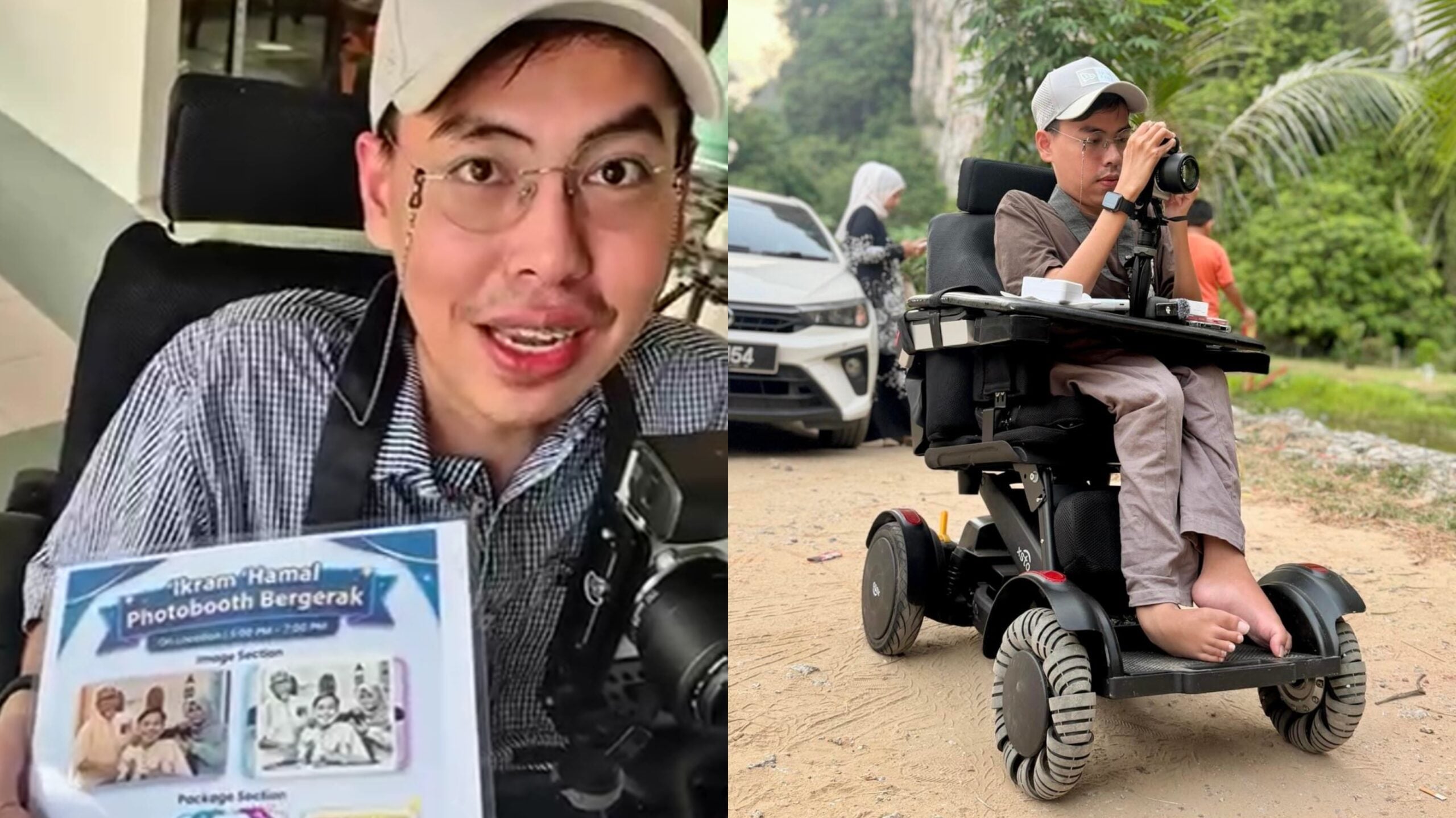 OKU Usaha Cari Rezeki Dengan ‘Photobooth’ Bergerak, Kreatif Guna Teknologi AI Untuk Kelangsungan Hidup