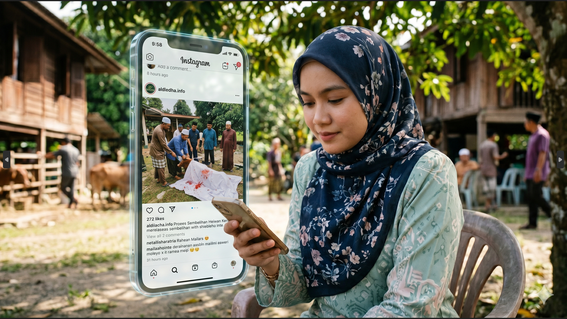 Rakam & Kongsi Video Haiwan Korban Dibolehkan Tapi Jangan Sampai Burukkan Imej Islam, Ini Adab Yang Perlu Dijaga