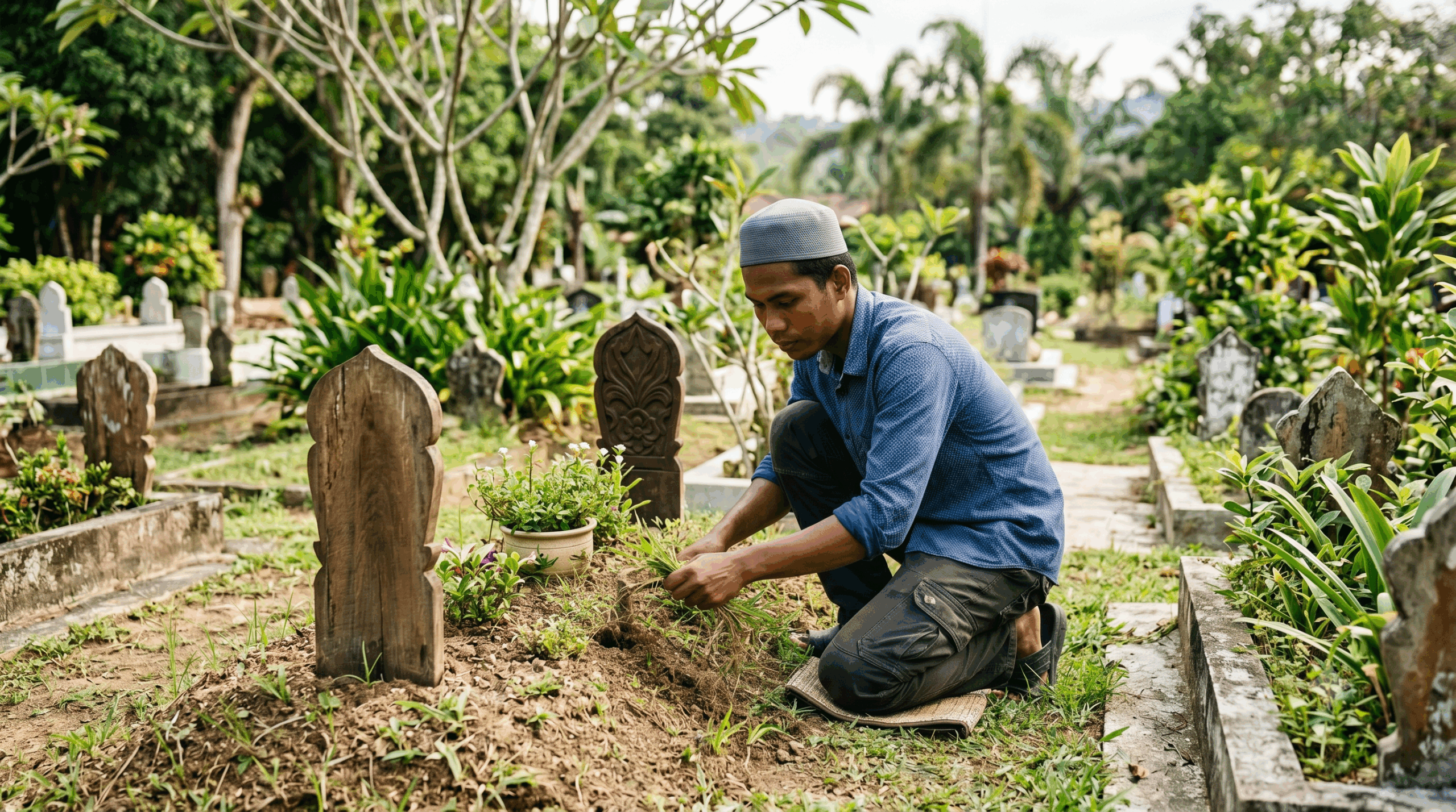 Ramai Tak Tahu, Cabut Rumput Atas Kubur Yang Masih Hijau Boleh Hilangkan ‘Hak’ Si Mati Di Alam Barzakh