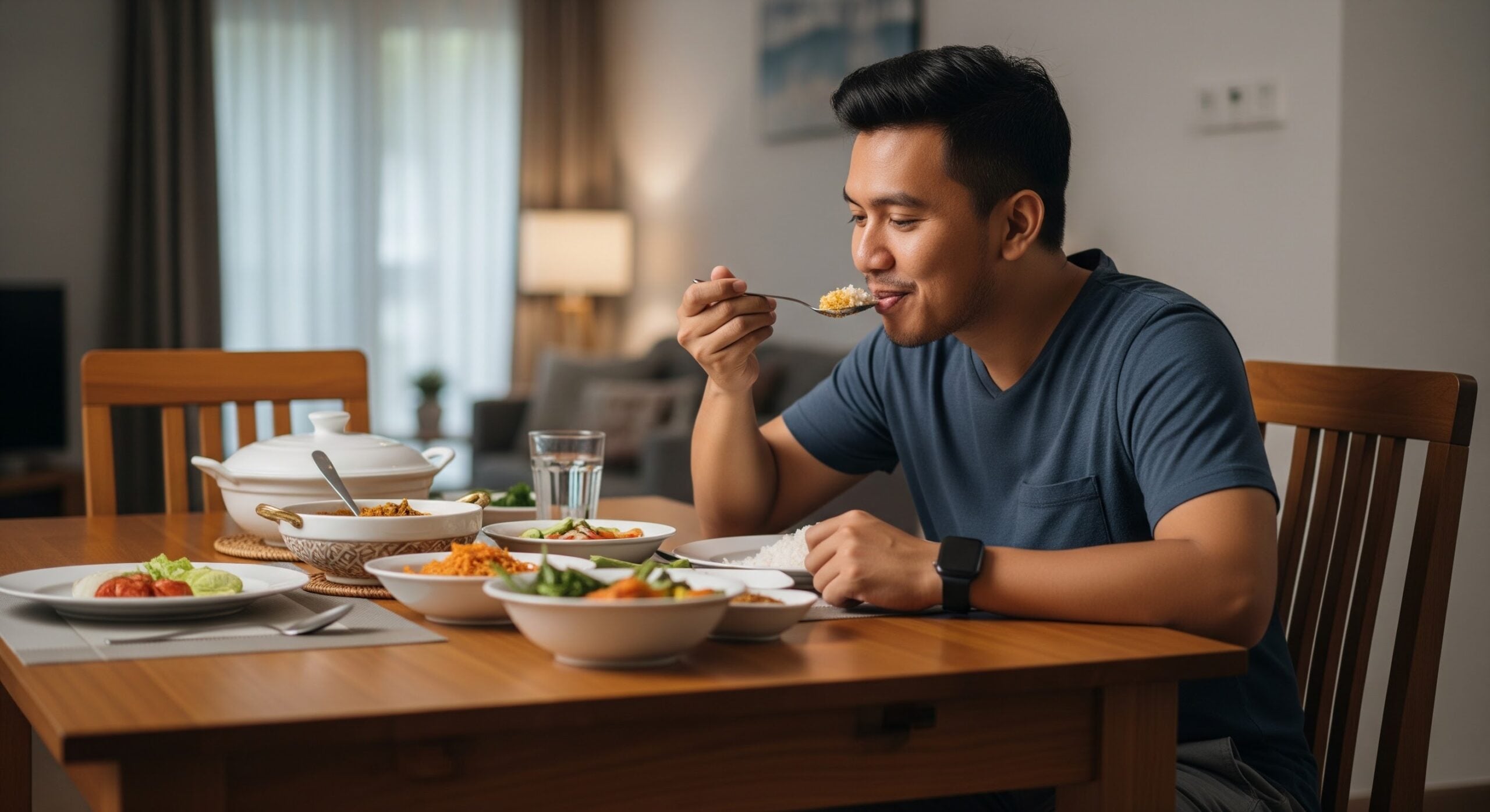 Terlupa Baca Bismillah Di Awal Suapan? Ini Doa Makan Yang Diajar Nabi SAW Bila Teringat Tengah Makan