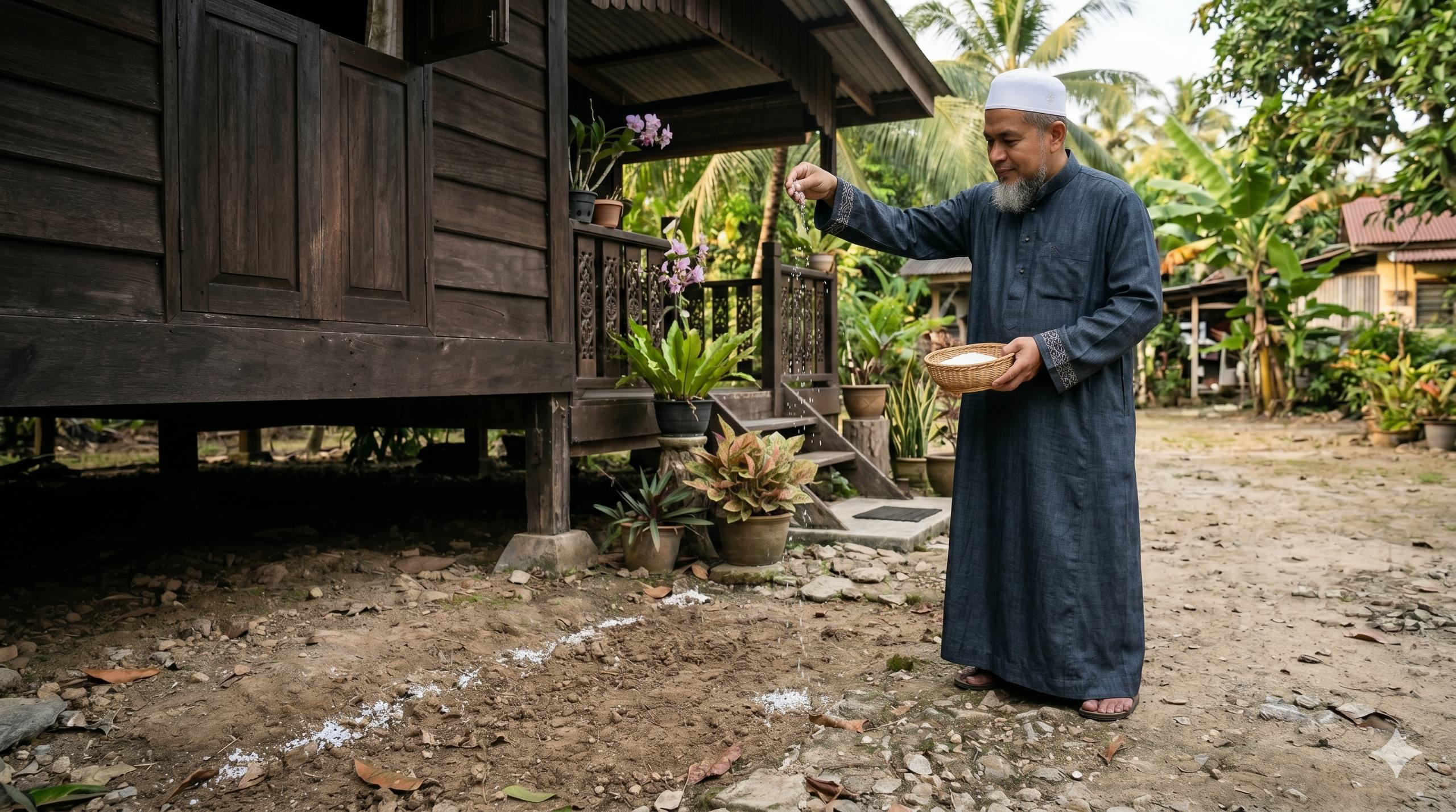 Tabur Garam Sekeliling Rumah Halau Makhluk Halus Boleh Jadi Khurafat, Ini Cara Sebenar Dalam Rawatan Islam