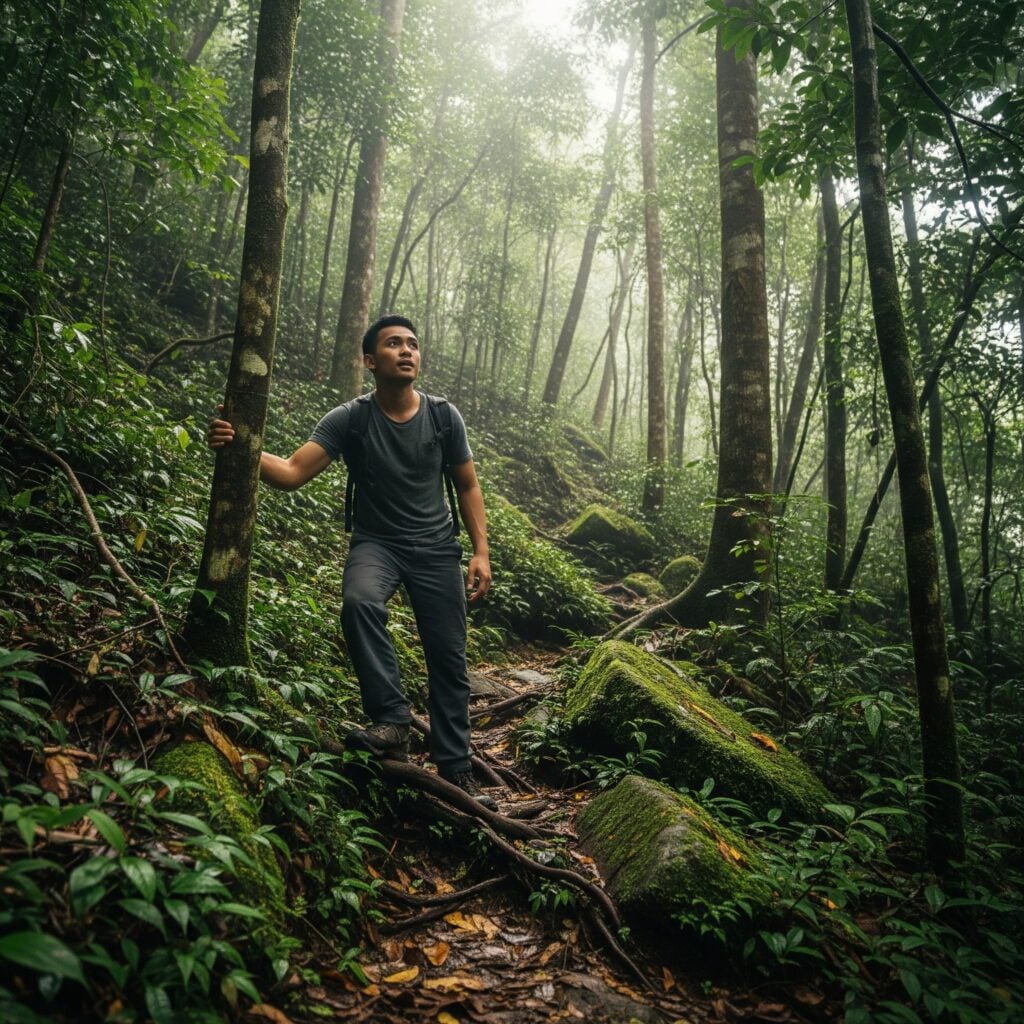 sesat dalam hutan