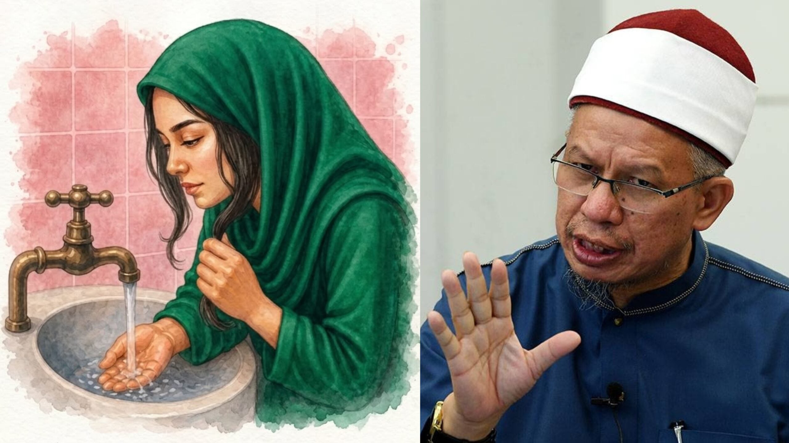 Rambut Tepi Telinga Wajib Basuh? Dr. Zulkifli Jelaskan Hukum & Had Sideburns Wanita Bila Berwuduk Supaya Sah Solat
