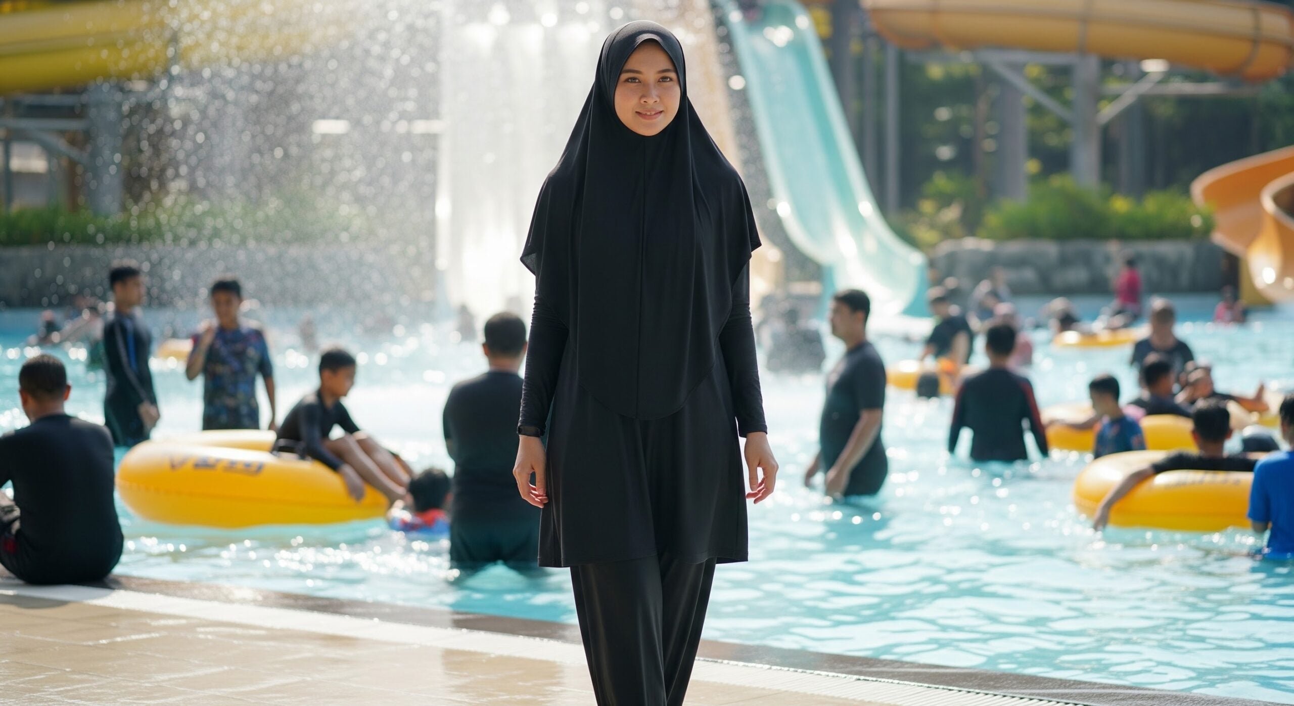 Boleh Ke Wanita Mandi Di Kolam Awam? Ini Hukum & Panduan Islam Jaga Aurat Muslimah Ketika Riadah