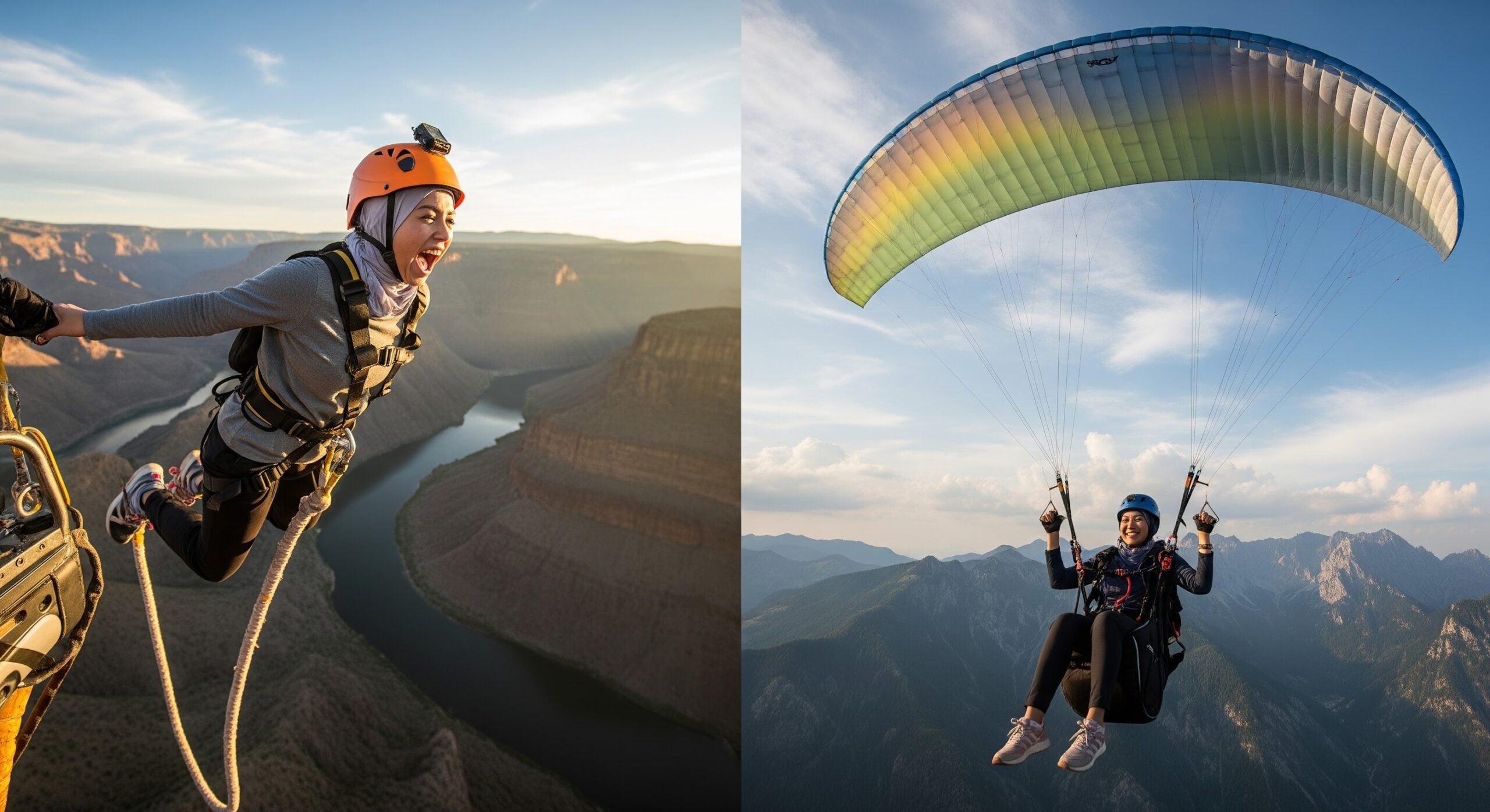 Nak Cuba Sukan Ekstrem Seperti ‘Bungee Jumping’, ‘Paragliding’ & ‘Roller Coaster’? Ketahui Hukumnya Dalam Islam