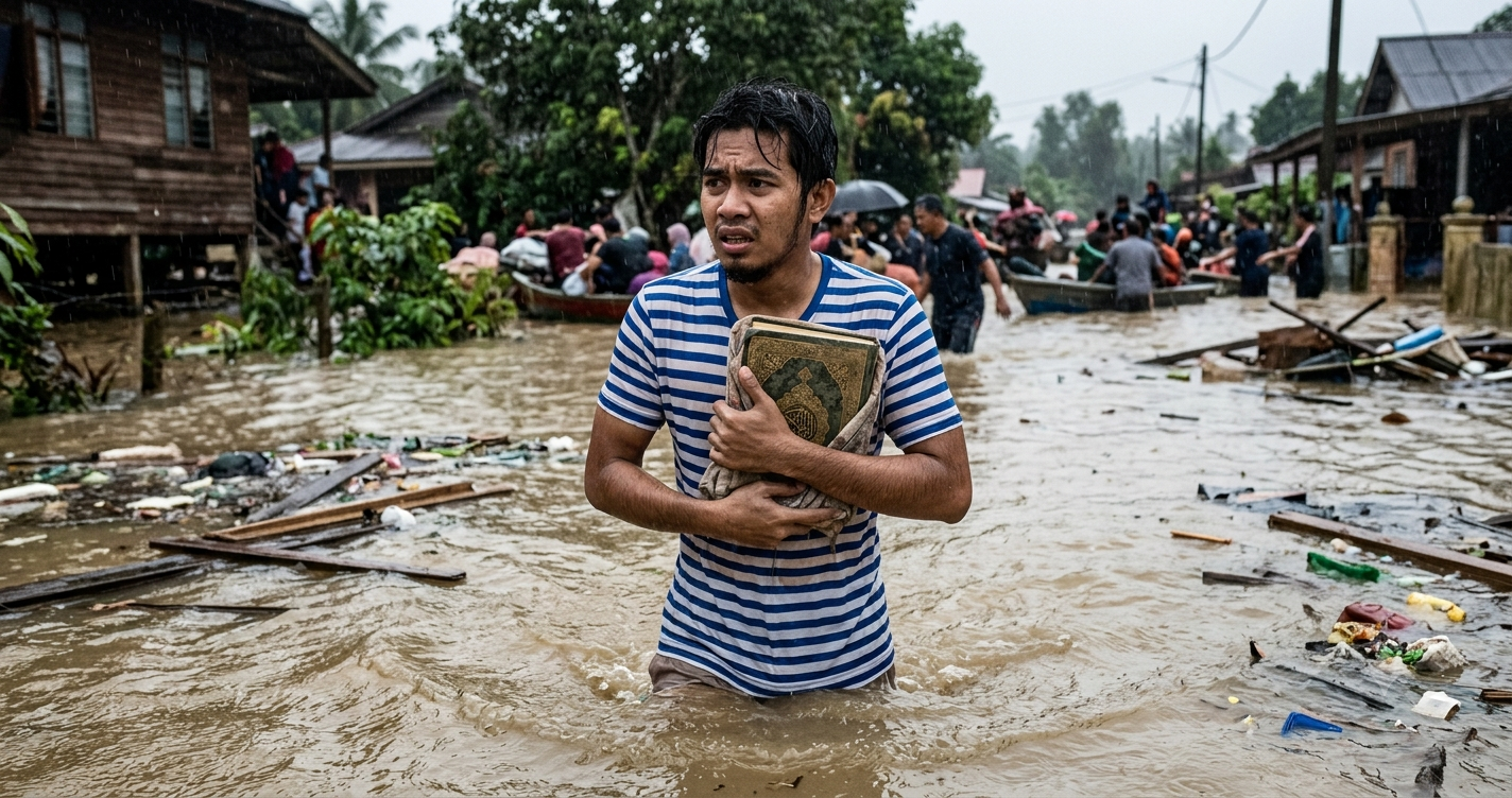 Ketika Banjir & Kebakaran, Boleh Ke Pegang Al-Quran Tanpa Wuduk? Ini Penjelasan Ustaz Azhar Idrus