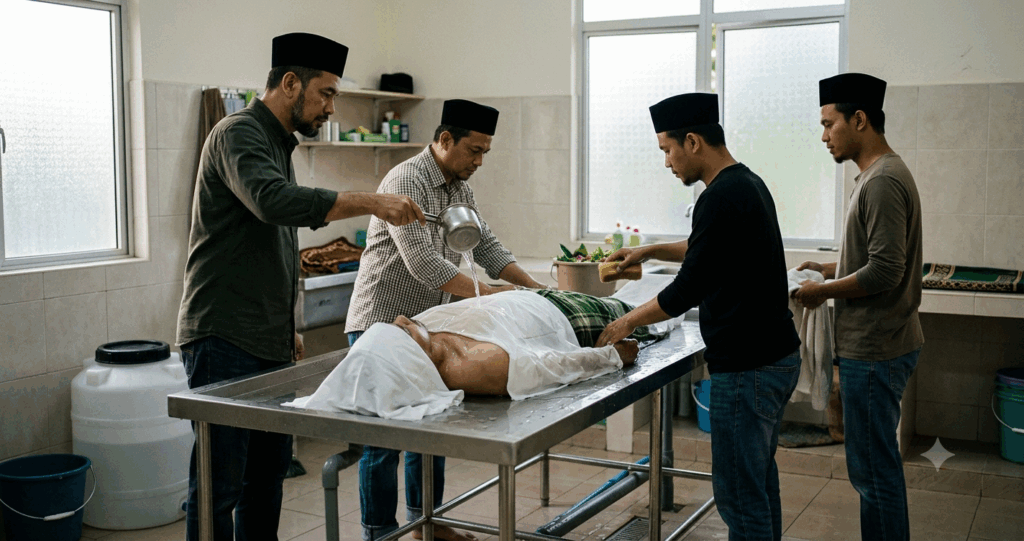 Perlu Ke Mandi Selepas Memandikan Jenazah & Wuduk Selepas Mengusungnya? Ini Hukum & Amalan Yang Disunnahkan Menurut Islam