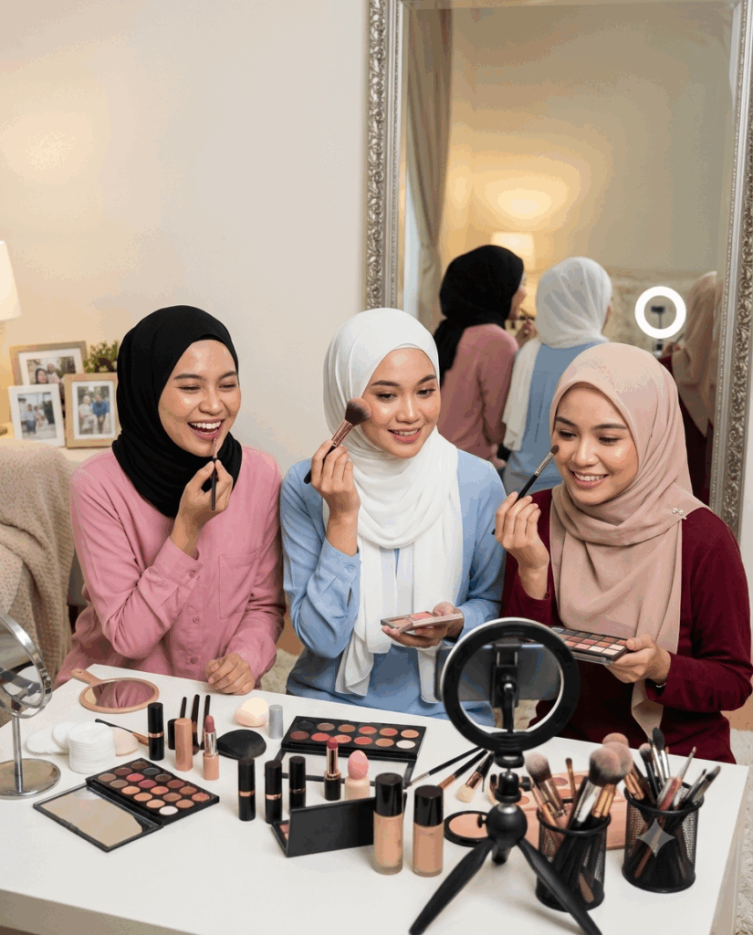 wanita berhias