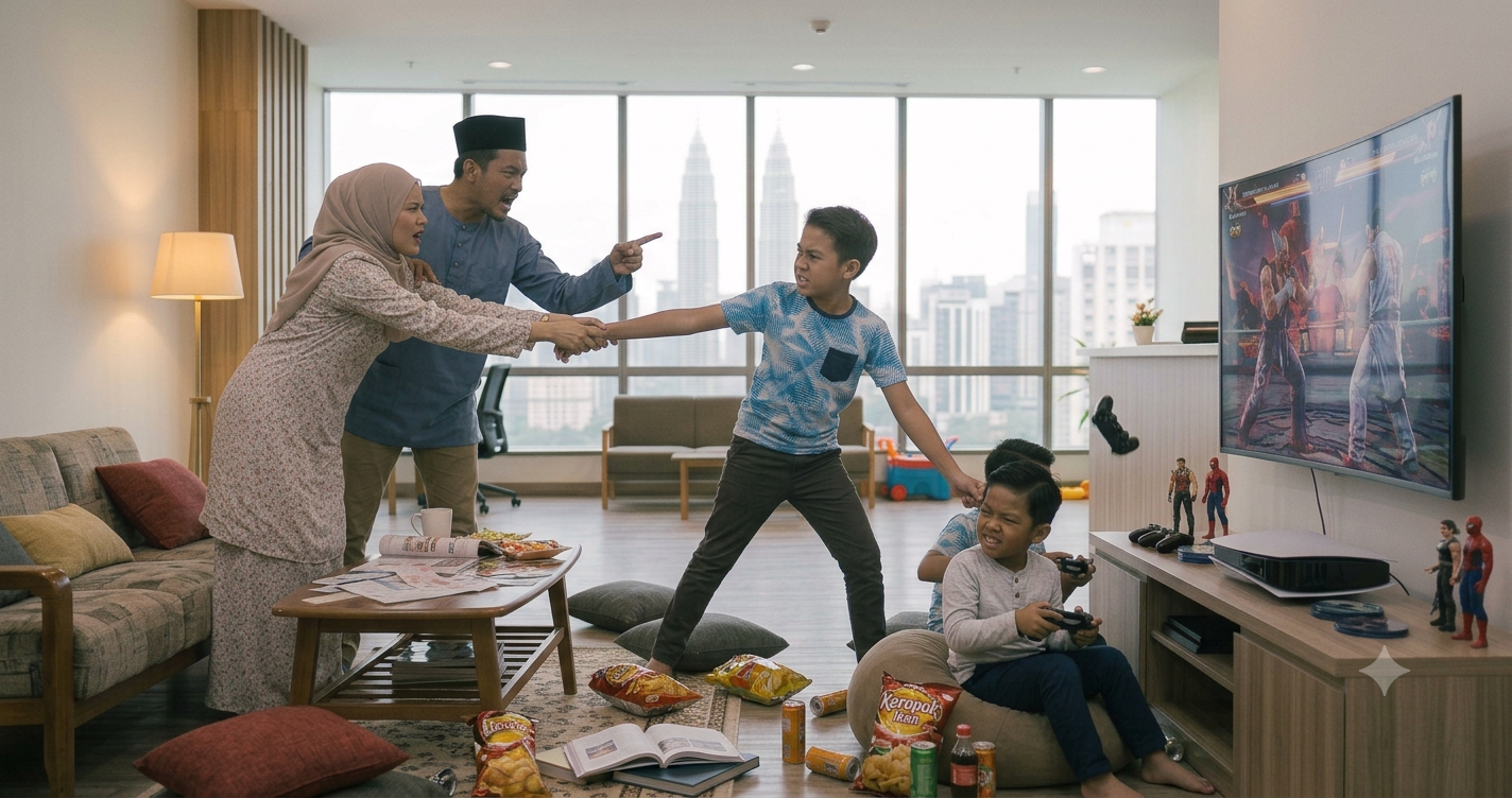 Haram Bermain Permainan Video Ganas Jika Bawa Mudarat, Ibu Bapa Perlu Kawal Kandungan Digital Anak – Ini Penjelasan Mufti