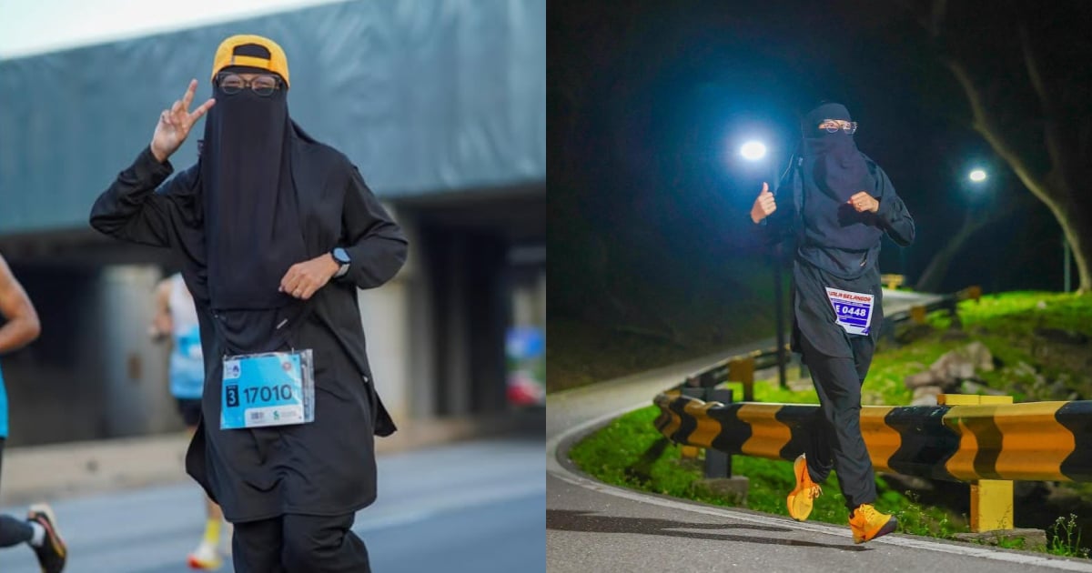 Pakai Niqab Bukan Halangan, Mukminah Paiman Buktikan Wanita Menutup Aurat Mampu Tawan Ultramaraton 162KM