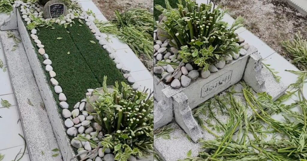 Wanita Berang Pokok Atas Kubur Dipotong Ketika Gotong-Royong, Dakwa Tanaman Yang Dibela Dicantas Begitu Sahaja