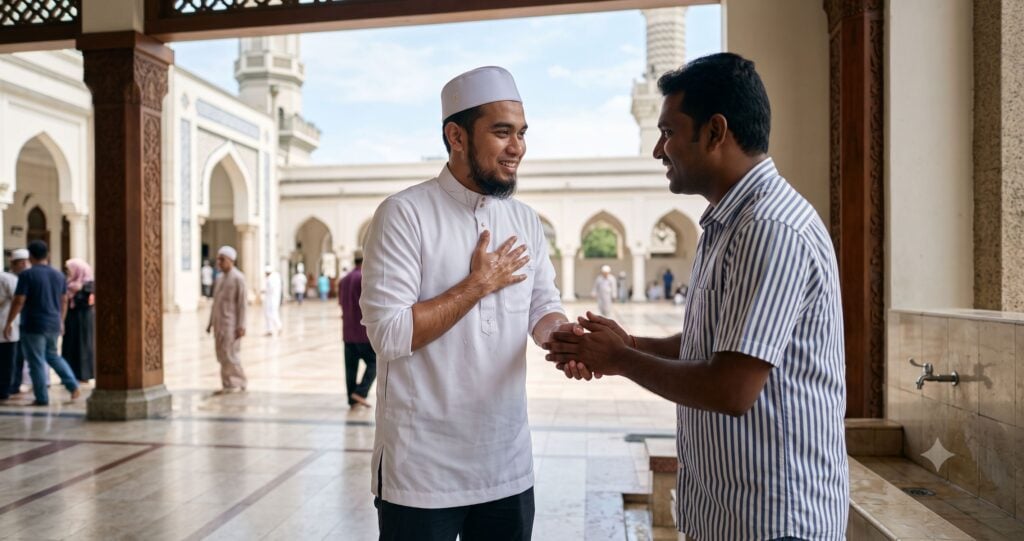 sentuh orang bukan islam