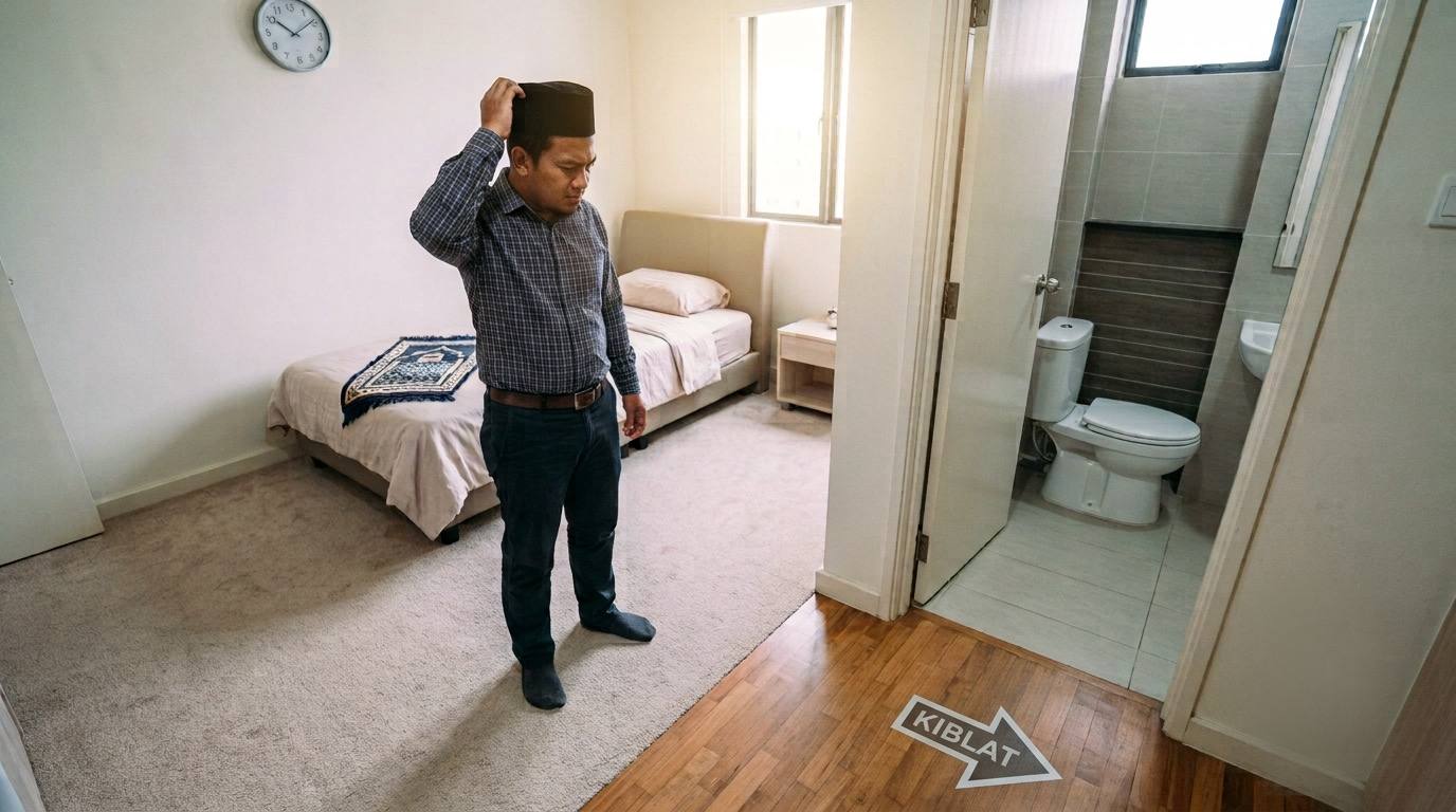 Boleh Ke Bina Tandas Dalam Rumah Menghadap Kiblat? Ini Hukum Sebenar Mengikut Mazhab Syafie, Ramai Tak Tahu