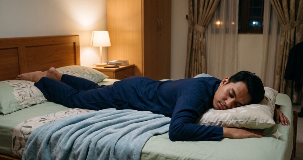 tidur meniarap