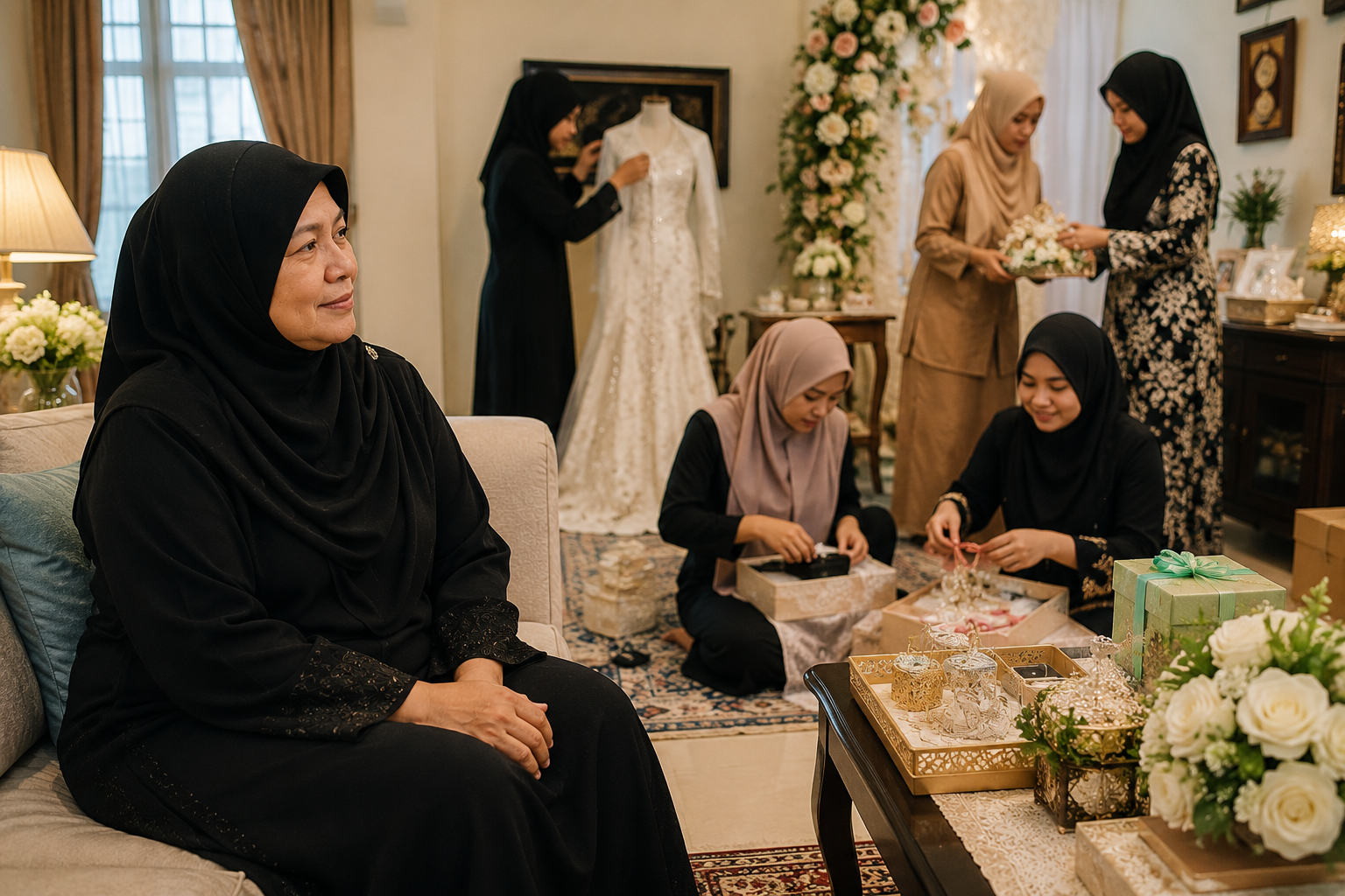 Suami Baru Meninggal, Boleh Ke Isteri Dalam Iddah Teruskan Kenduri Kahwin Anak? Mufti Jelaskan Hukum & Batas