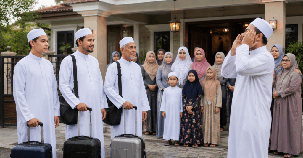 Azan Ketika Hantar Musafir, Sunnah Atau Adat Melayu? Ulama Mazhab Syafie Jelaskan Bila Ia Dianjurkan