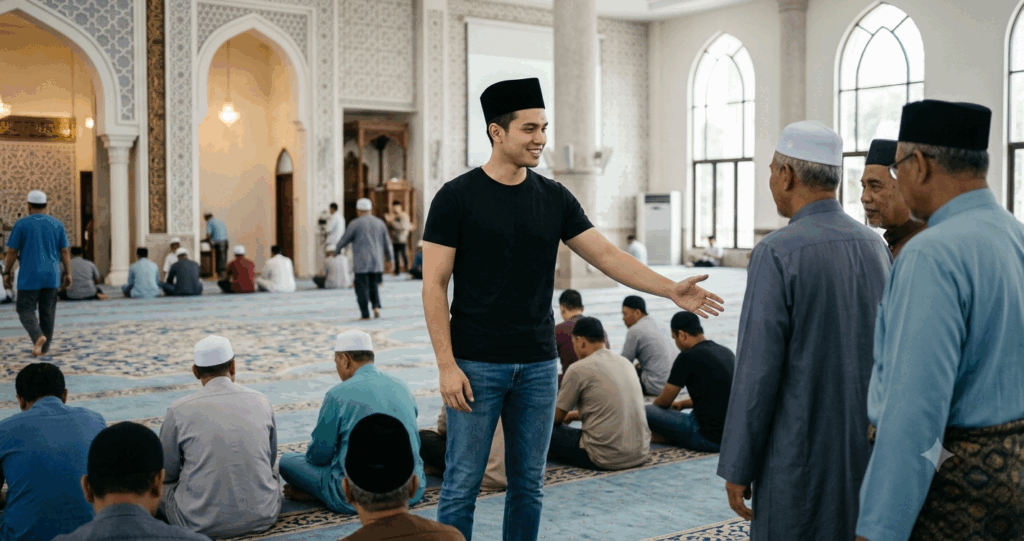 bercakap selepas iqamah