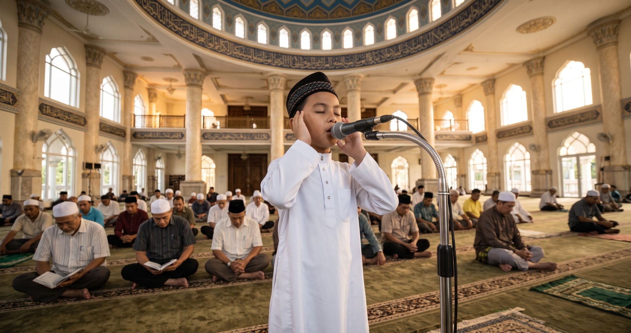 Kanak-Kanak Melaungkan Azan Di Masjid, Sah Atau Tidak? Ini Hukum & Syarat Yang Ibu Bapa Perlu Tahu