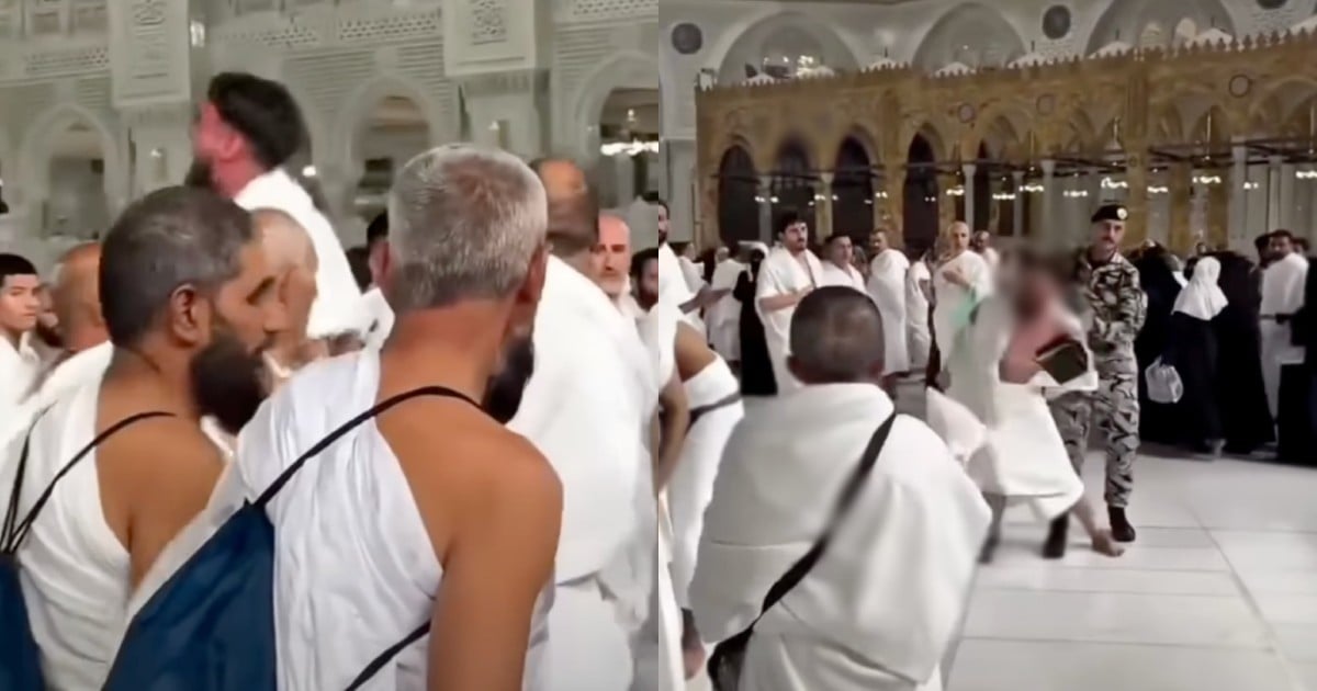 Lelaki Berpakaian Ihram Tiba-Tiba Menjerit Di Masjidil Haram, Petugas Arab Saudi Segera Mengawal Keadaan