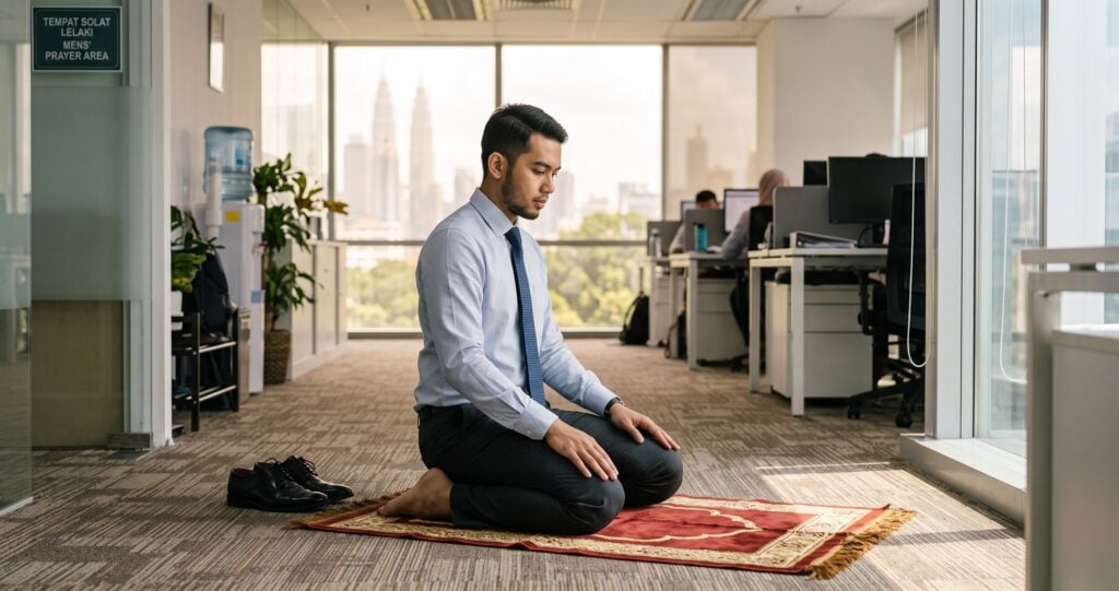 Solat Dalam Waktu Kerja ‘Curi Masa’ Ke? Ini Panduan Pelepasan Untuk Solat JTK & JAKIM Untuk Pekerja Muslim