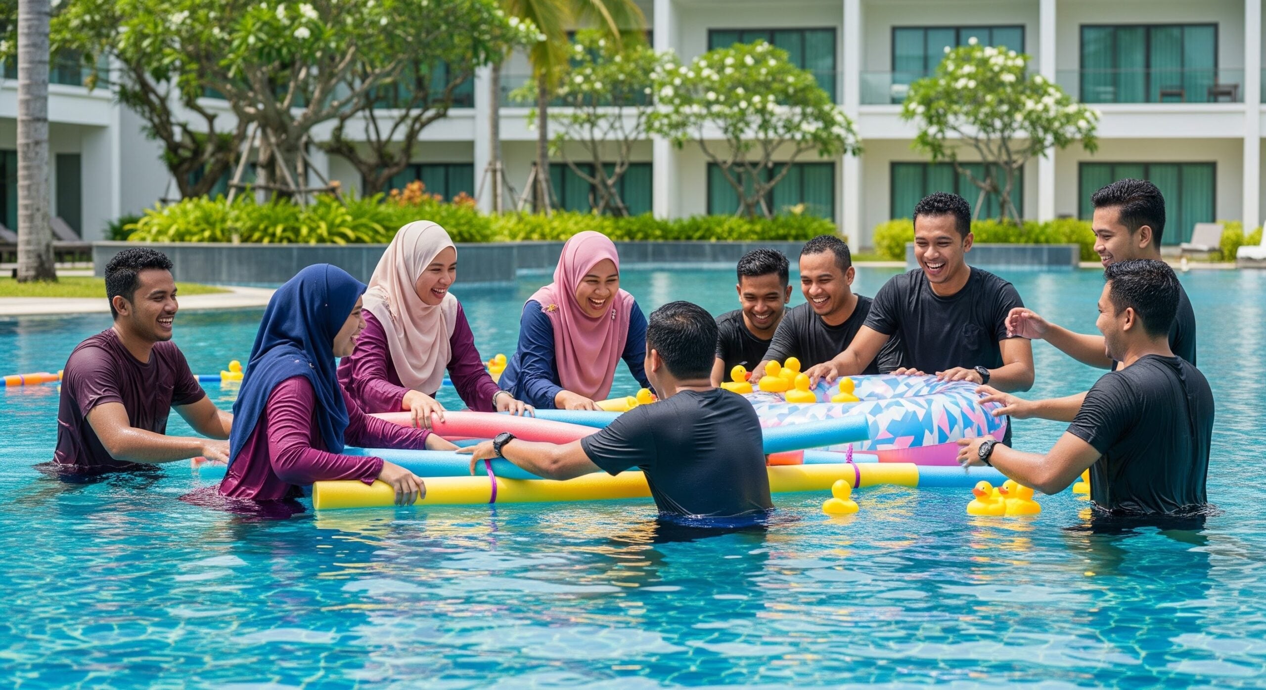 ‘Team Building’ Ada Aktiviti Kolam Bercampur Lelaki & Wanita, Boleh Ke Sertai? Ustazah Asma’ Jelaskan Hukum Sebenar