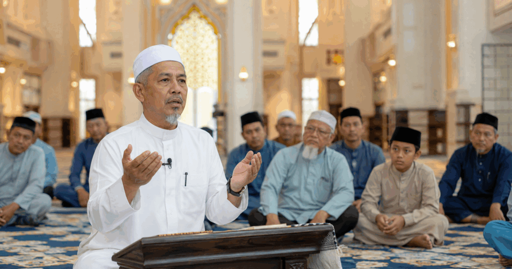 berdoa membelakangi kiblat