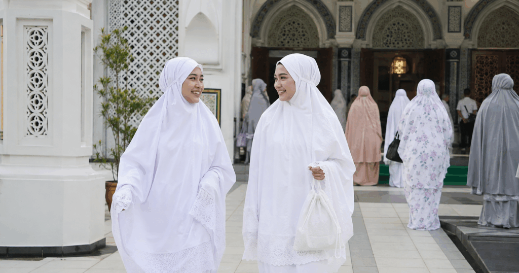 isteri pergi masjid