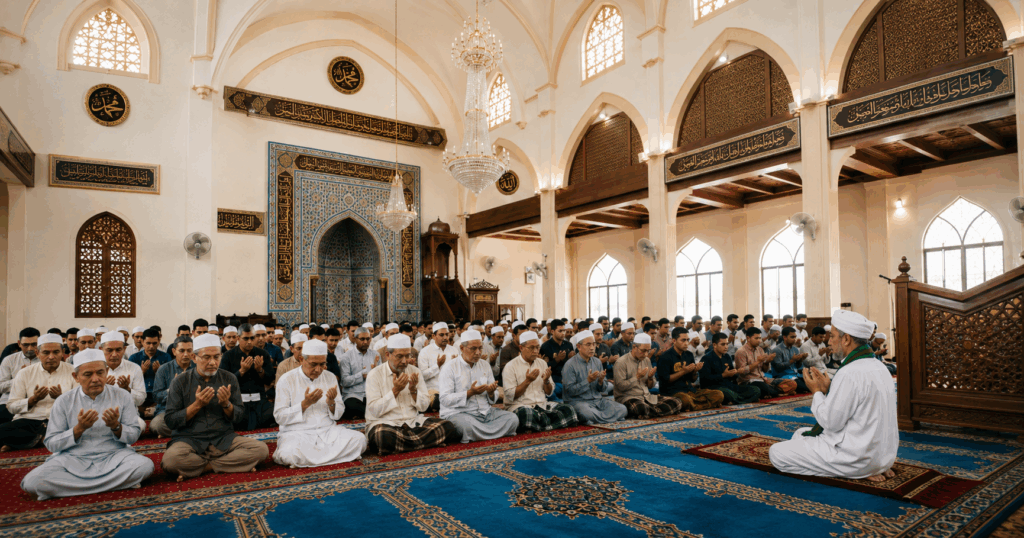 Imam Berdoa Membelakangi Kiblat Kerana Menghadap Jemaah Selepas Solat, Boleh Ke? Mufti Jelaskan Hukumnya
