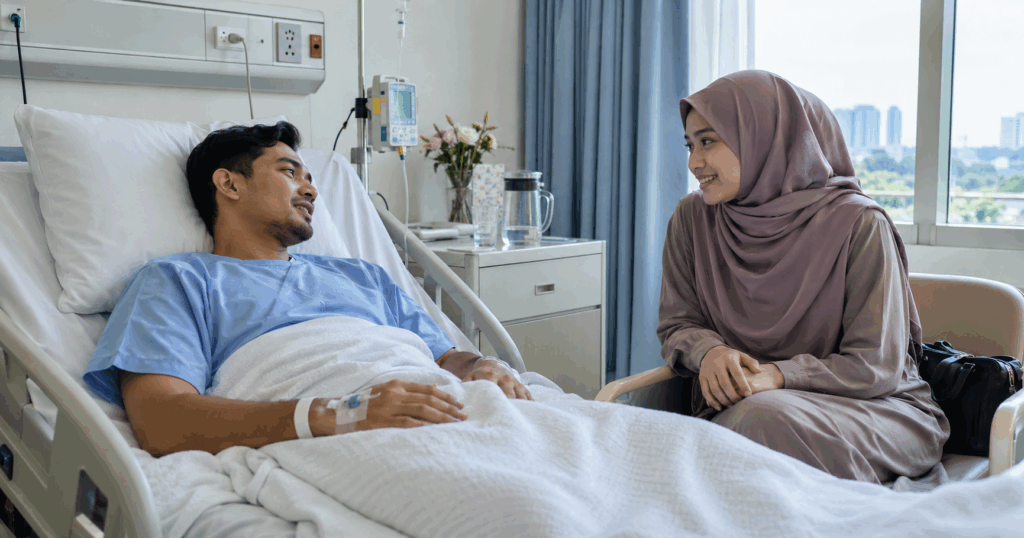 wanita ziarah lelaki